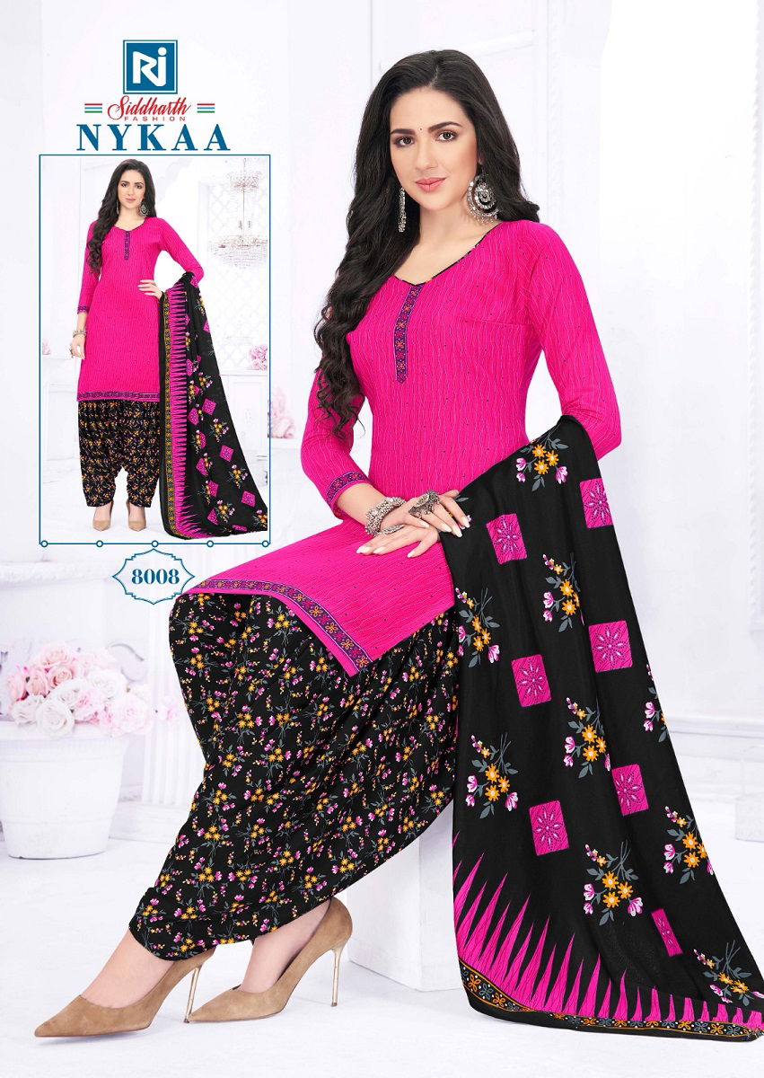 Siddharth Nykaa 8 Readymade Cotton Dress Catalog
